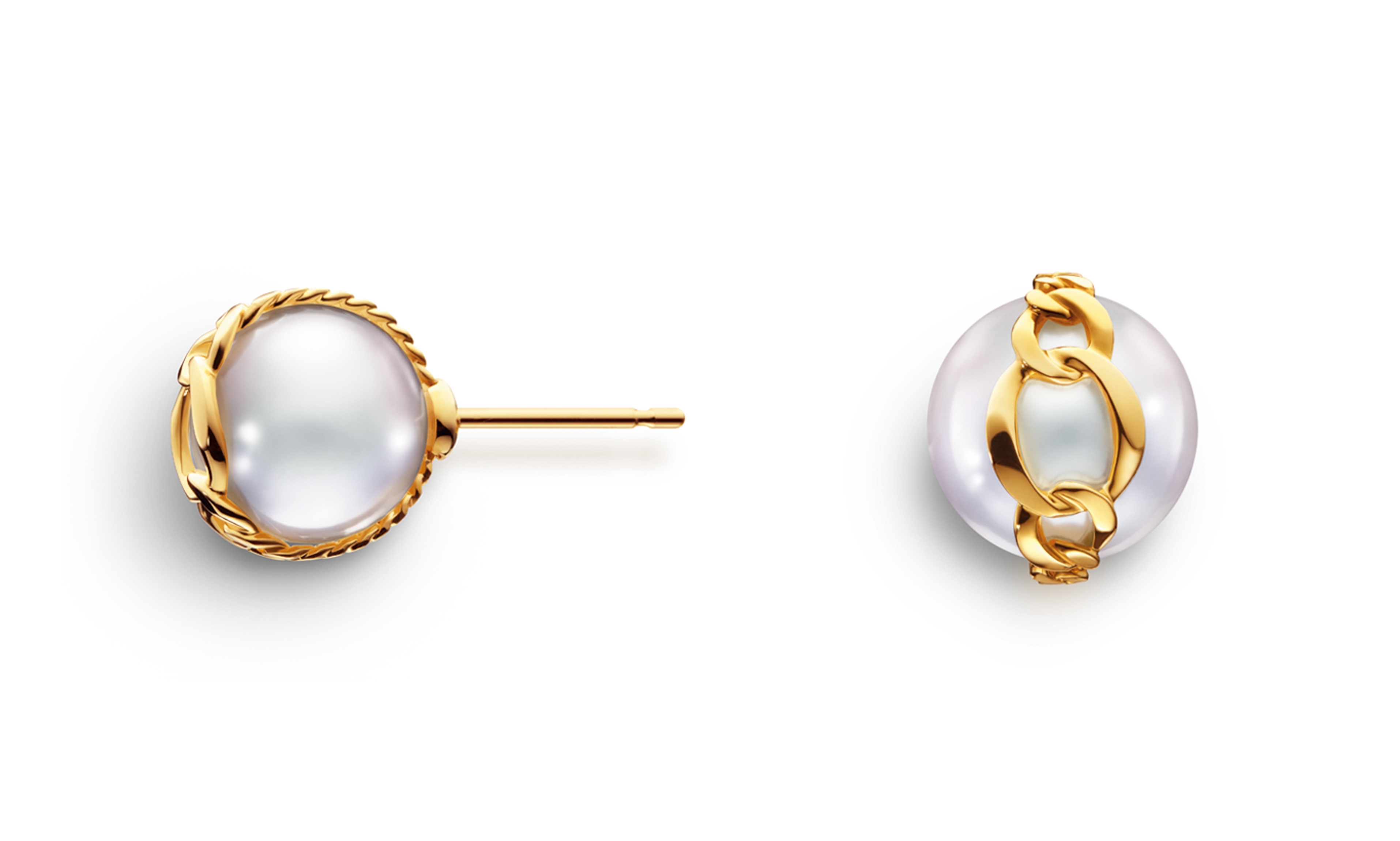 Stretched Stud Earrings M/G Tasaki (Image Courtesy of Melanie Georgacopoulos)