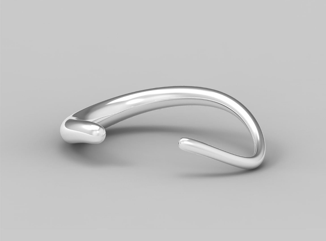 Offspring Bangle in Sterling  Silver. Jacqueline Rabun for Georg Jensen. Image courtesy of J Rabun