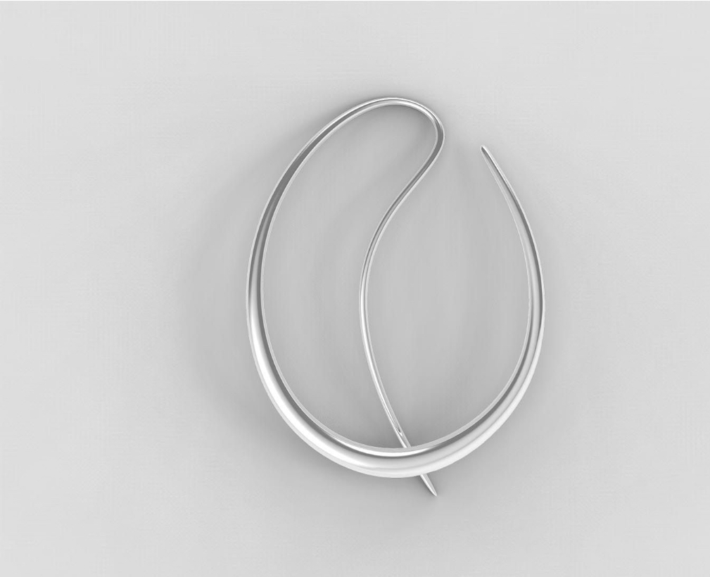 Offspring Earring in Sterling Silver. Jacqueline Rabun for Georg Jensen. Image Courtesy of J Rabun