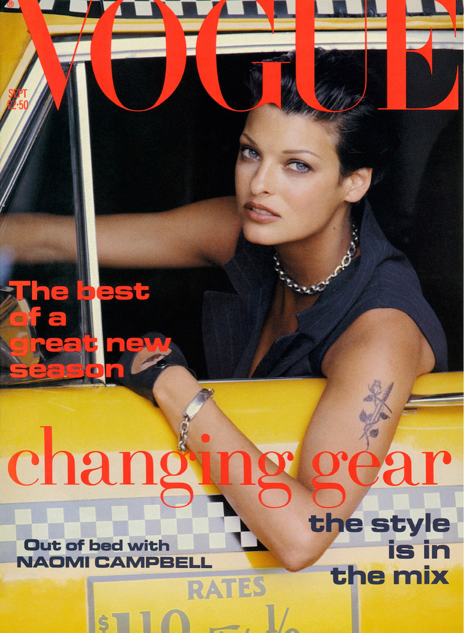 September 1992  British Vogue Cover. Image by Peter Lindbergh