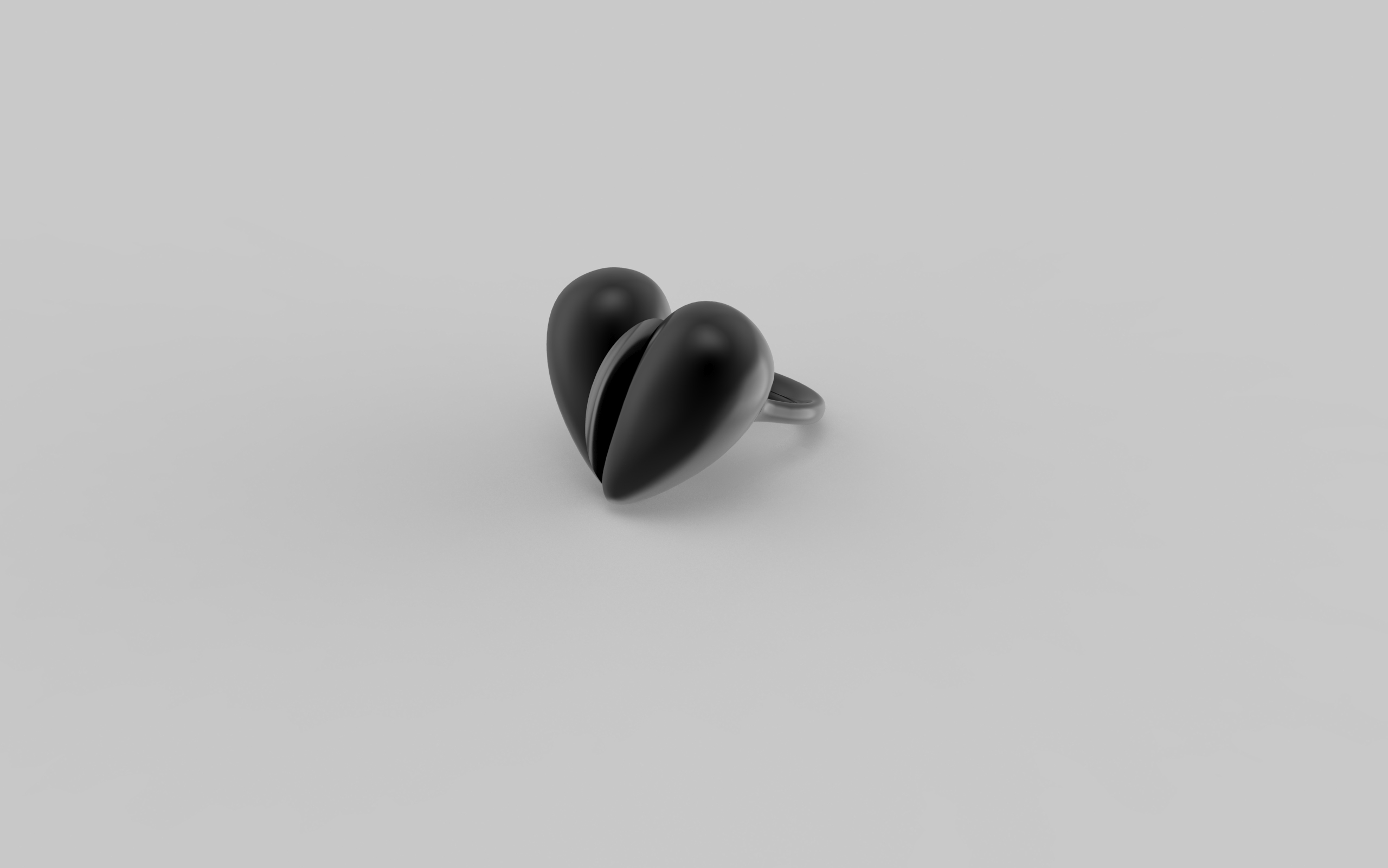 Black Love Ring in Oxidised Silver. Image, Courtesy of J Rabun