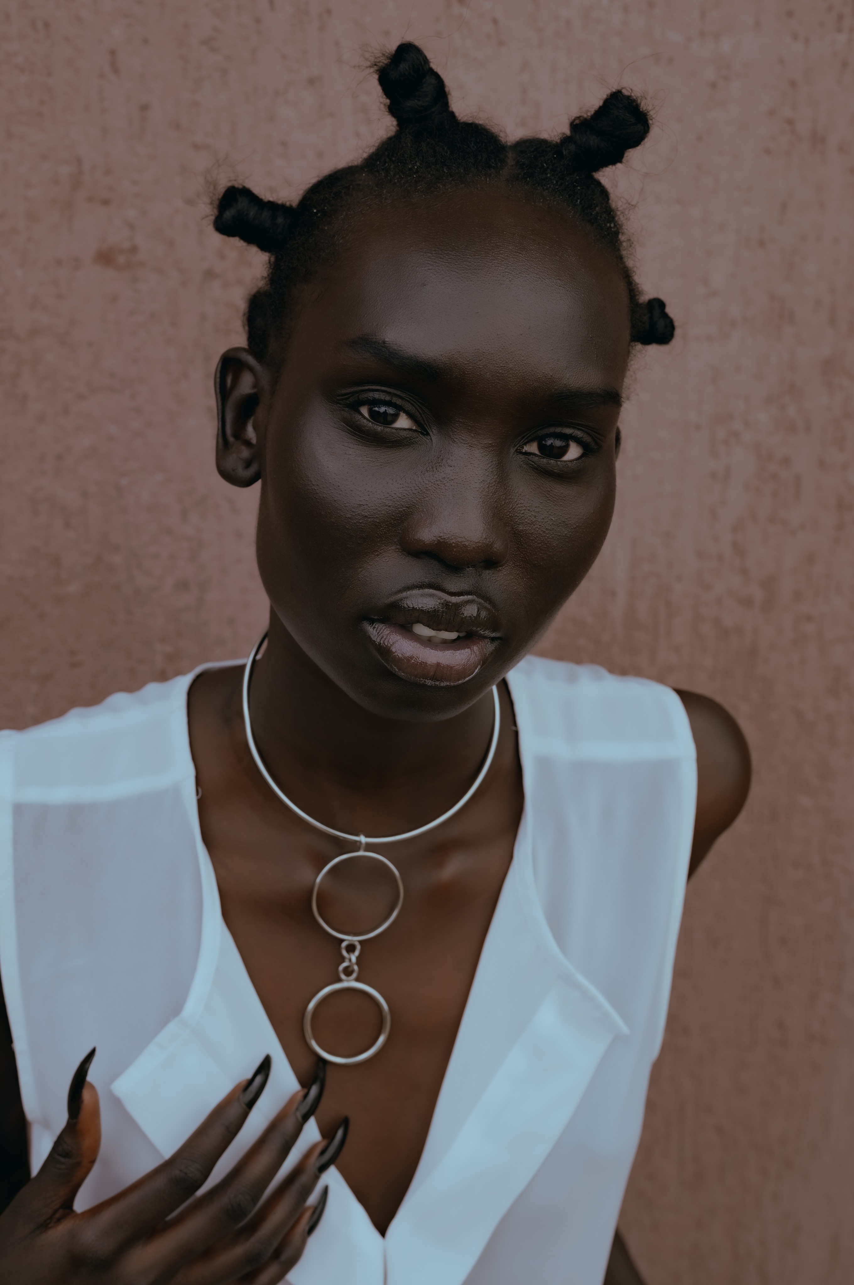 Duara Tatu (three circles) neck piece in Brass. Photo: Edwin Njeru