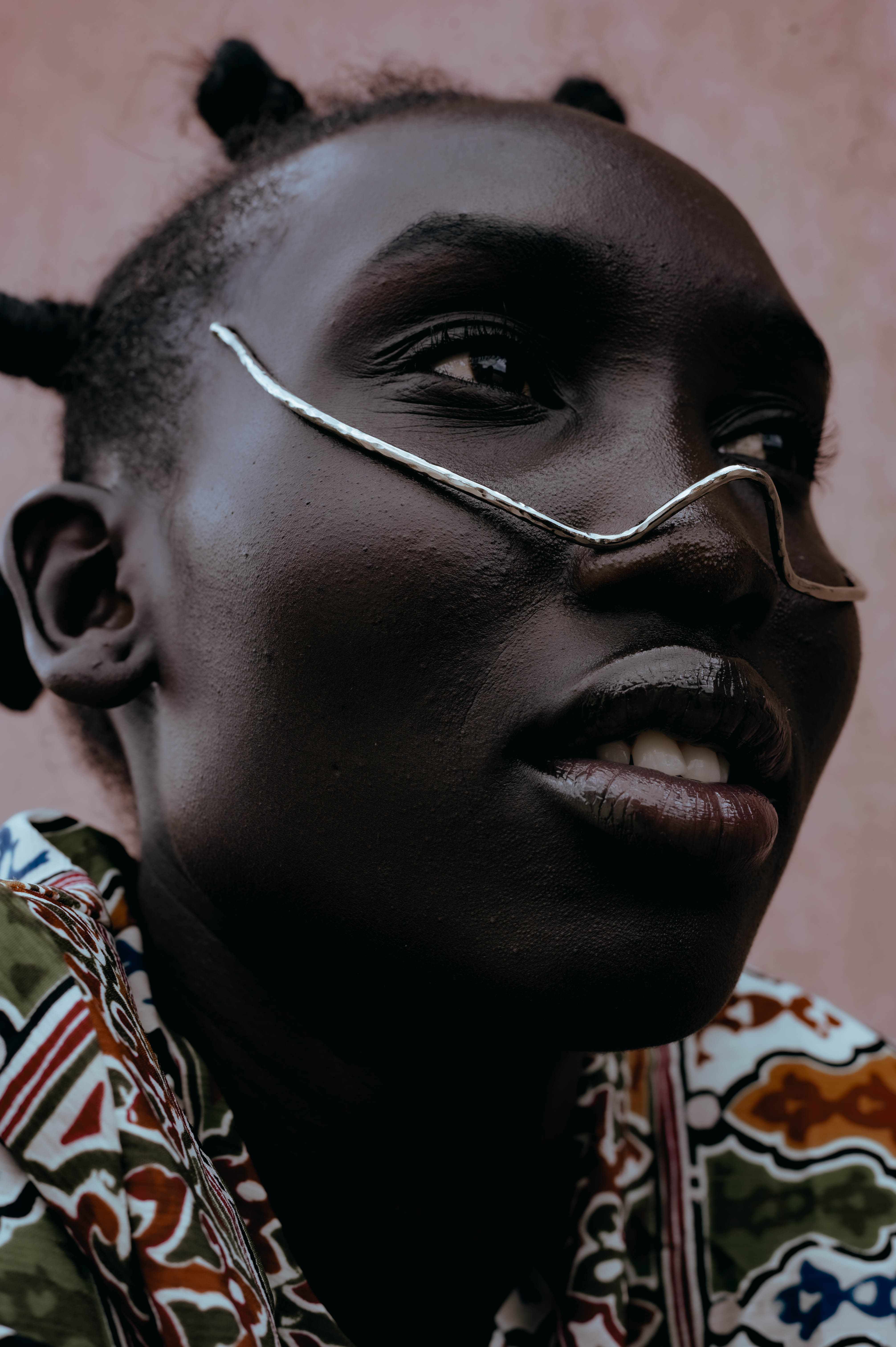 Kinga Pua (nose protector), in silver. Photo: Edwin Njeru