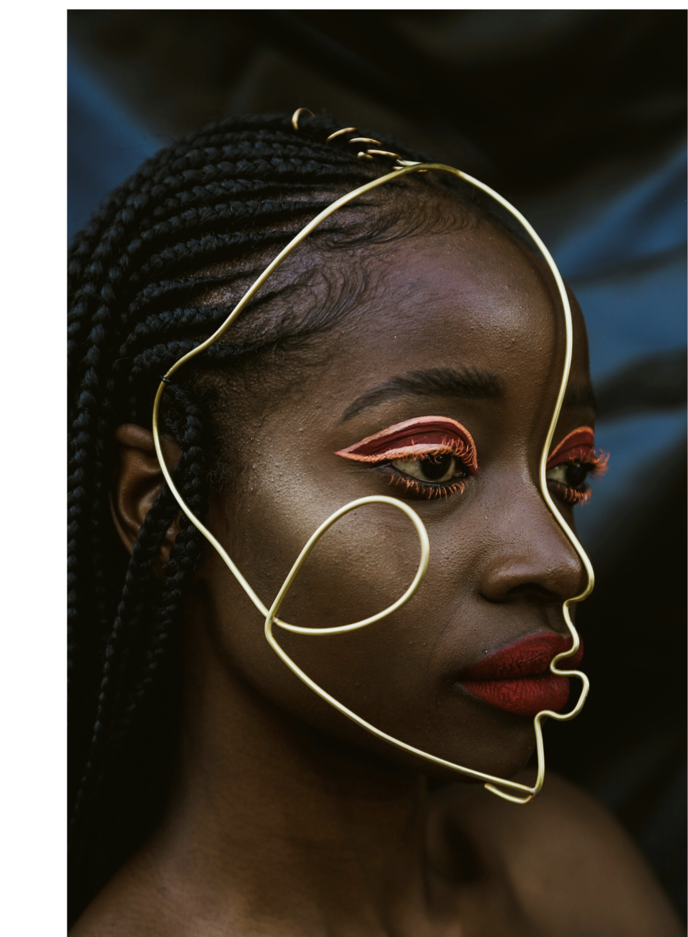 Uso Mzunguko (spiral face) face piece in Brass. Photo: Edwin Njeru