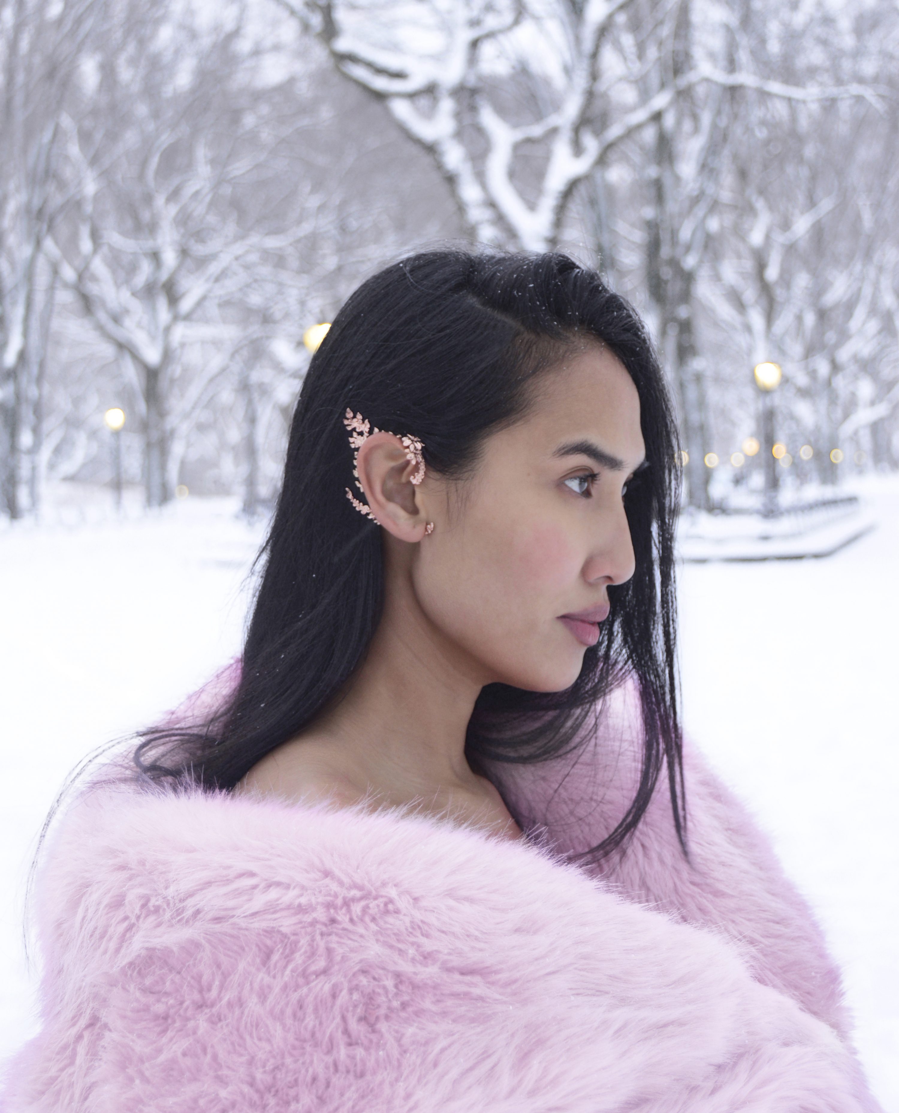 Eyen wears Neang Neak Cuff in 18kt Rose Gold, Image Courtesy of EdoEyen