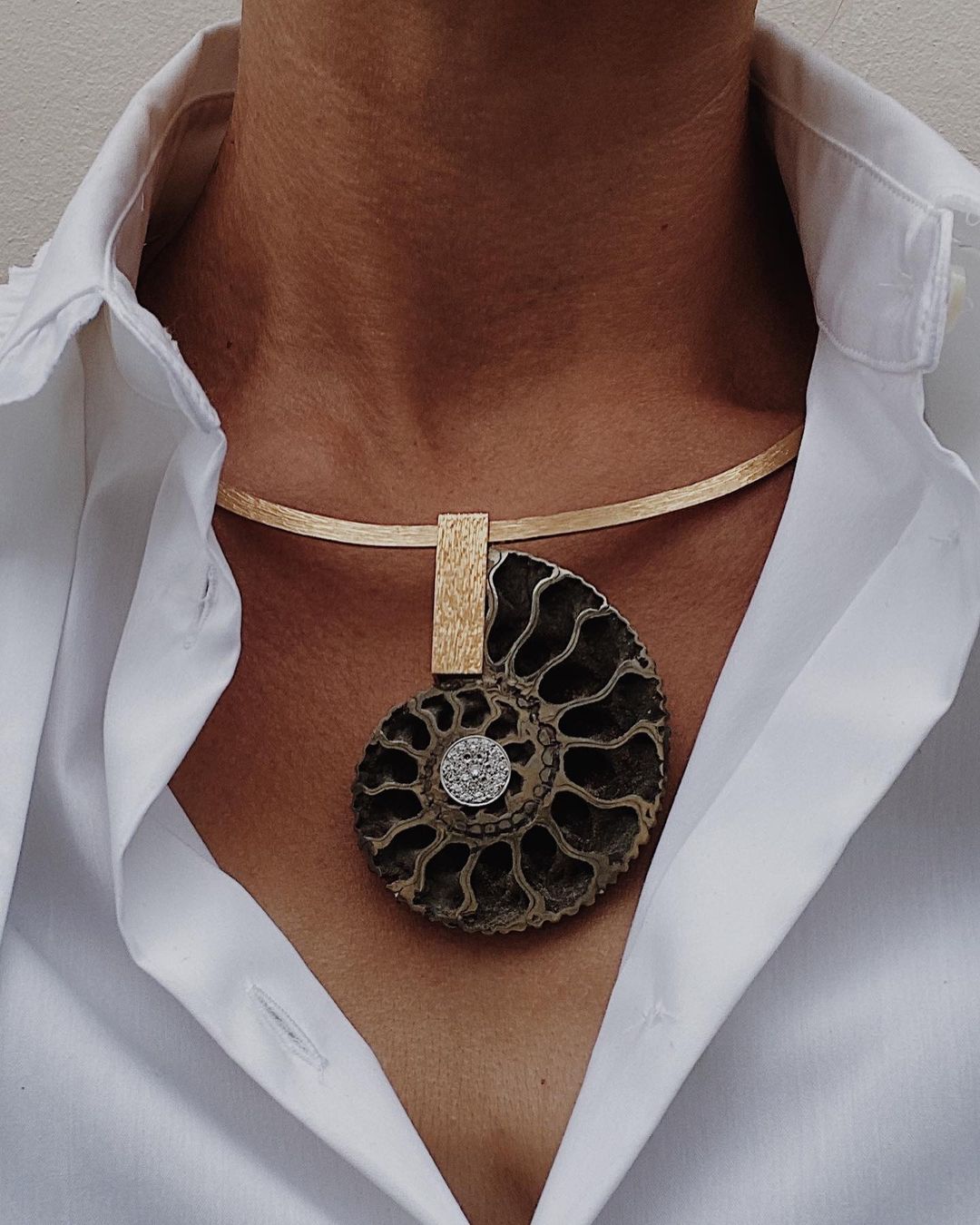 Ammonite Necklace by Francesca Grima. Image Courtesy of F Grima