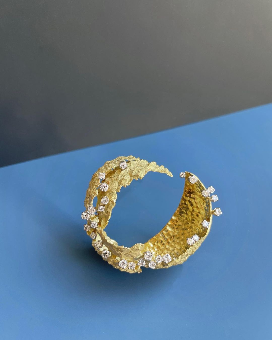 Lychee Brooch by Andrew Grima. Yellow Gold and Diamonds. Image Courtesy of F. Grima