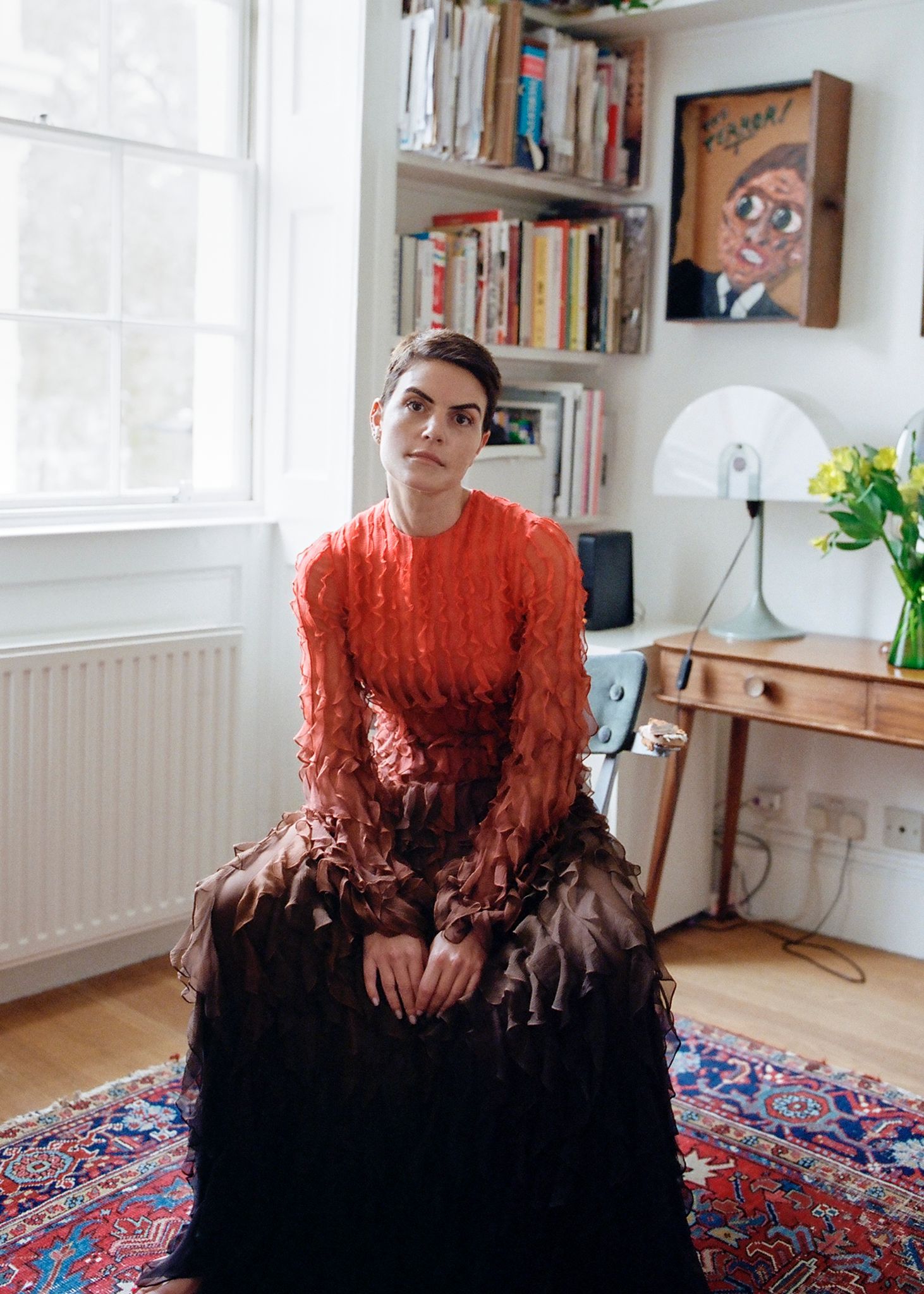 Francesca Grima wears Nicholas Oakwell Couture, Image: Simon Melber