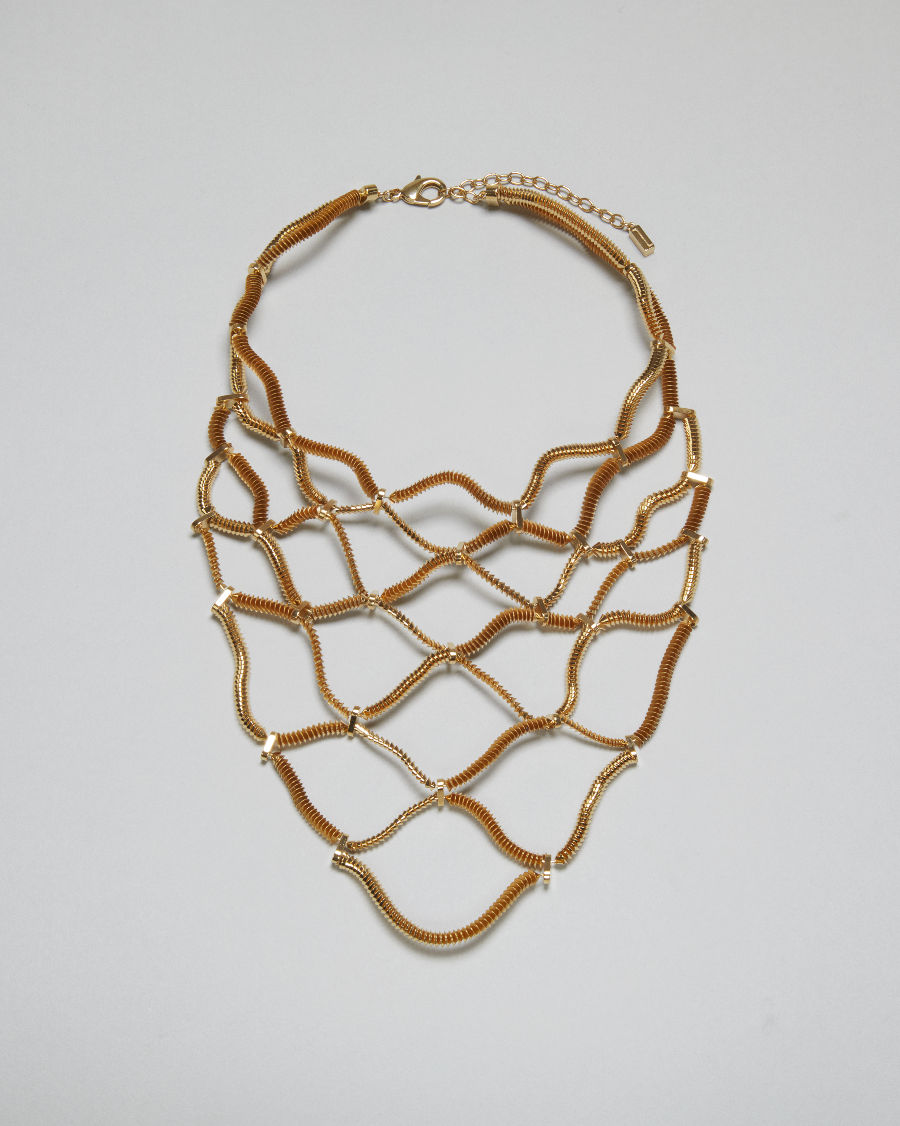 Idra Necklace in Gold plated Brass. Image Courtesy of So-Le Studio
